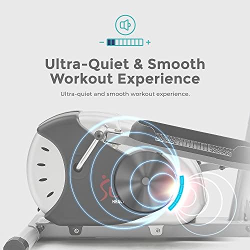 Sunny Health & Fitness Legacy Stepping Elliptical Machine, Total Body Cross Trainer with Ultra-Quiet Magnetic Belt Drive, Low Impact Exercise Equipment, Optional Bluetooth with Exclusive SunnyFit App - Image 2