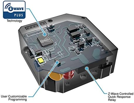 ENERWAVE Z-Wave Plus Relay, Hidden Smart Switch Wireless Remote Control to Lights and Ceiling Fans, 120-277VAC, 10A, Neutral Wire Required, ZWN-RSM1-PLUS, Black - Image 4
