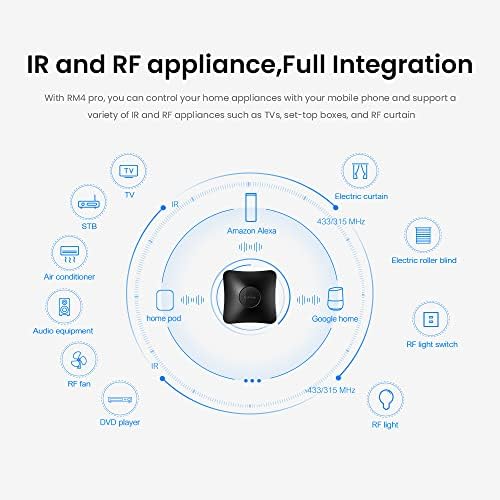 Broadlink RM4 pro IR RF WiFi Universal Remote Smart Home Automation Compatible with Alexa and Google Home - Image 6