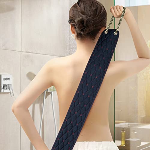 Exfoliating Back Scrubber for Use in Shower, 38 Inches Double-Sided Diamond Texture Back Scrub Washcloth with Handles, Body Exfoliator Bath Towel Washer Tool to Clean Your Skin Deeply for Men & Women - Image 8
