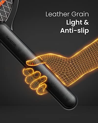 GAIATOP Electric Fly Swatter, 3000V Battery Powered Handheld Fly Zapper, 3-Layer Protection Grid Bug Zapper Racket for Home Bedroom Kitchen Office Backyard Patio Indoor Outdoor - Image 3