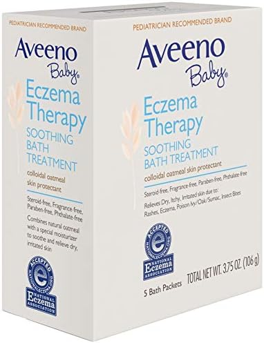 Aveeno Baby Eczema Therapy Soothing Bath Treatment for Relief of Dry, Itchy and Irritated Skin, Made with Soothing Natural Colloidal Oatmeal, 5 ct. - Image 5