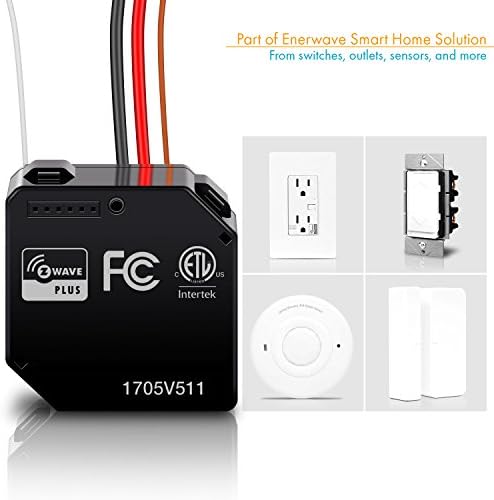ENERWAVE Z-Wave Plus Relay, Hidden Smart Switch Wireless Remote Control to Lights and Ceiling Fans, 120-277VAC, 10A, Neutral Wire Required, ZWN-RSM1-PLUS, Black - Image 6