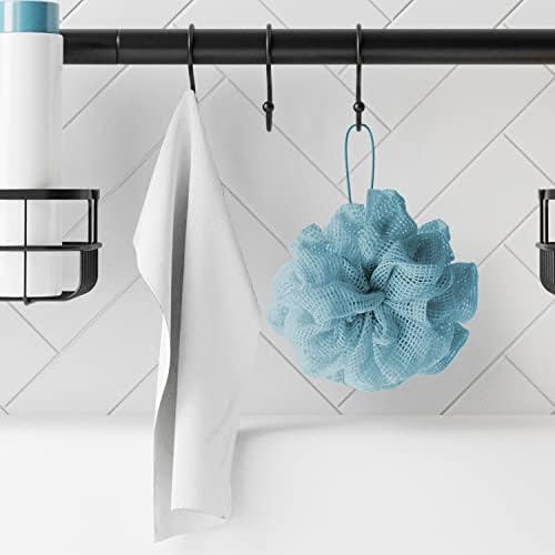 Zenna Home Bathroom Organizer Shower Caddy or Storage for Kitchen, Pantry, Closet, Kids Toys, with 2 Baskets and 3 Hooks, Adjustable Tension Rod, No Drilling, Fits Spaces from 26” to 76”, Matte Black - Image 4