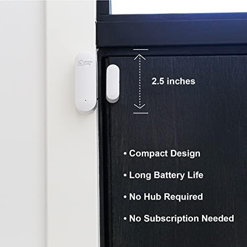 Smarter Living – Smart Wifi Door and Window Sensor (2 Pack), Home Security, Home Automation, Notifications to Phone via Smart Life and Tuya app, Compatible with Alexa, Google Assistant, IFTTT - Image 3