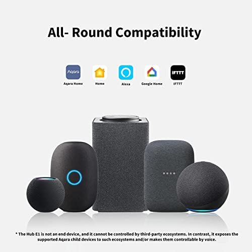 Aqara Smart Hub E1 Plus Aqara Temperature and Humidity Sensor, Zigbee, for Remote Monitoring and Home Automation, Compatible with Apple HomeKit, Alexa, Works with IFTTT - Image 9