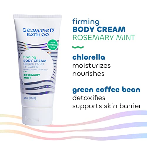Seaweed Bath Co. Firming Body Cream, Rosemary Mint Scent, 6 Ounce, Sustainably Harvested Seaweed, Chlorella, Green Coffee Beans - Image 5