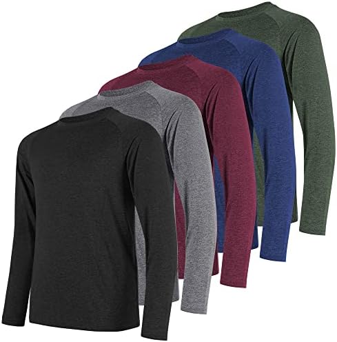 CE' CERDR Long Sleeve Tee Shirts for Men - Sun Protection Dry Fit Moisture Wicking T-Shirts for Fishing Hiking Running