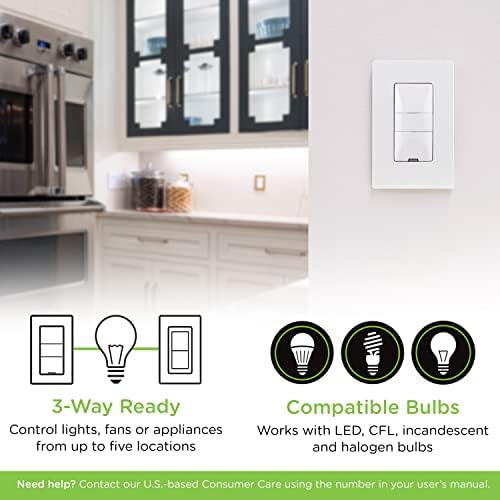 Enbrighten Z-Wave Smart Motion Sensor Light Indoor, On/Off, Vacancy/Occupancy Sensor, Includes White & Almond, Zwave Hub Required, Works with SmartThings, Wink, & Alexa, Smart Light Switch, 26931 - Image 11