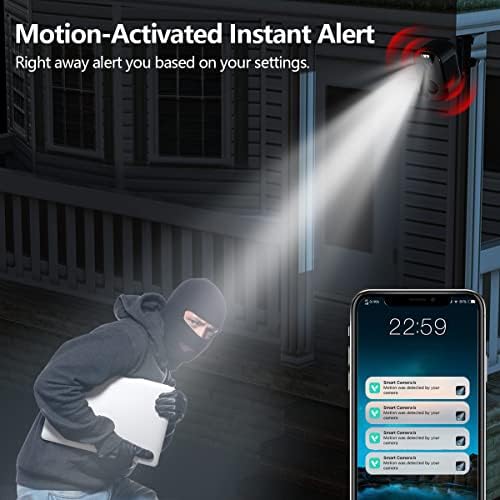 Security Cameras Wireless Outdoor 1080P Battery Powered WiFi Cameras Color Night Vision 2-Way Talk Motion Detection Spotlight/Siren for Home Security Cloud/SD Storage Waterproof indoor camera(2-Pack) - Image 3