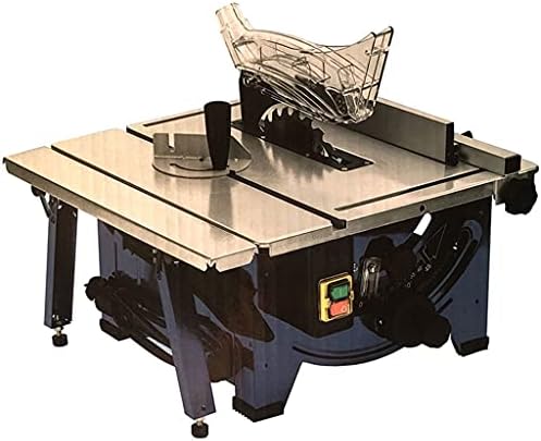 Power Tools Household Woodworking Table Saw Multifunctional Desktop Wood Plastic Panel Saw 45 Degree Bevel Cut (Color : Blue, Size : 48.5 * 44 * 27cm)