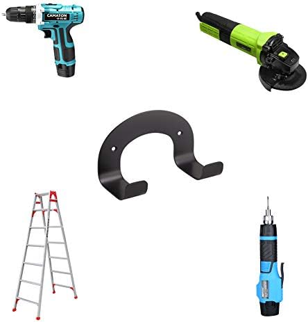 BAMI-LEE House Wall Mounted Organizer Heavy Duty Power Tool Utility J Hook Cordless Drill Impact Holder (2 Piece) - Image 4