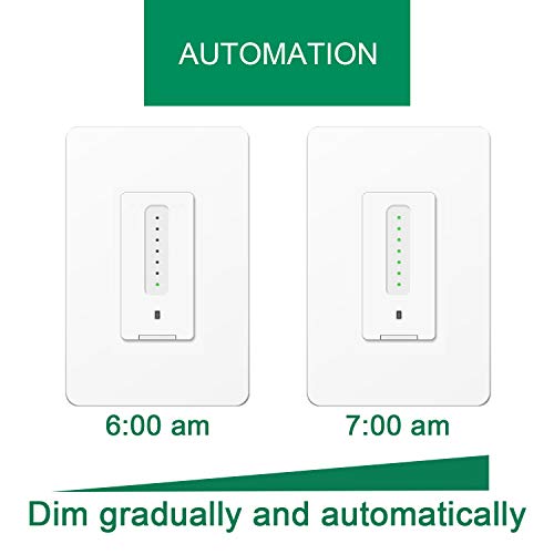 Smart Dimmer Switch 2 Pack by Martin Jerry | Trailing Edge Dimmer Light Switch, Voice Control by Alexa, Google Home, SmartLife App, Needs Neutral Wires, 2.4G WiFi Only - Image 3