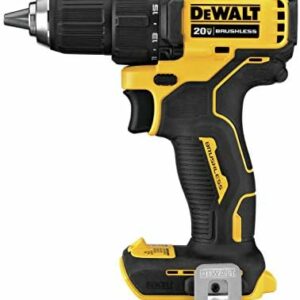 DEWALT ATOMIC 20V MAX* Cordless Drill, 1/2-Inch, Tool Only (DCD708B)