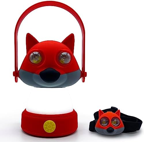Outdoor Equipment LED Camping Lantern & Headlamp Set for Kids, FANT.LUX Battery Powered Night Light for Emergency, Hurricane, Lightweight Tent Lamp
