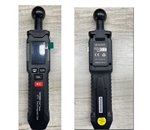 EMF Meter, Votery Rechargeable Electromagnetic Field Radiation Detector Digital EMF Detector with LCD, Temperature Measure, Hand-held Magnetic Field Detector for Home, Office, Outdoor - Image 7