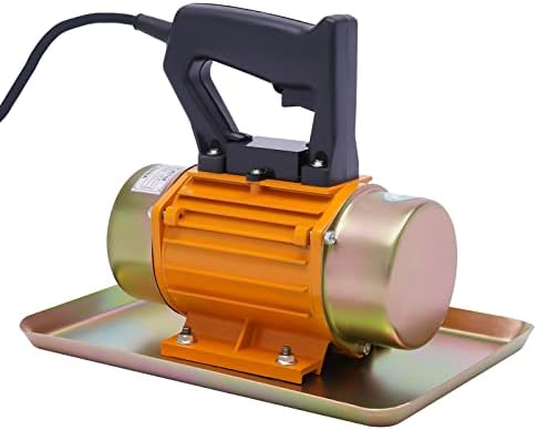 Electric Concrete Vibrator Motor 110V 250W Handheld Concrete Vibrating Troweling Construction Tool Concrete Cement Vibrator machine for Road Highway Bridge Port Construction (100kg Force)