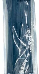 JiGO Cable Zip Ties 18 inch Cable Ties 100 Pcs For Cable Management Premium Nylon Large Zip-tie Cord Management Indoor Home Office Garden Workshop Wire Ties Outdoor Self-Locking Heavy Duty (Black 18")