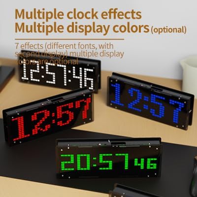 Aoyygg DIY Led Music Spectrum Clock Kit,Led Music Spectrum Display DIY Kit 16x32 Rhythm Light Clock 8 Kinds Spectrum Mode SMD Soldering Project Level Display Light (Blue) - Image 8
