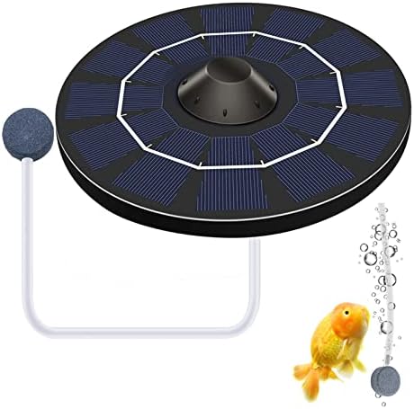 Xiaoxin Solar Pond Oxygenator,6V2.5W Solar Powered Oxygenator Aerator Air Pump,Solar Powered Air Pump Kit, No Noise Solar Pond Aerator for Outdoor Pool Pond Fish Tank Garden - Image 7