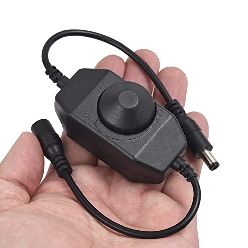 ZHPINGMX 2 Pack LED Strip Light Dimmer Switch, DC 12V-24V LED Brightness Adjustable Controller for Strip Lights,LED Rope Light 3528,5050,5630 - Image 5