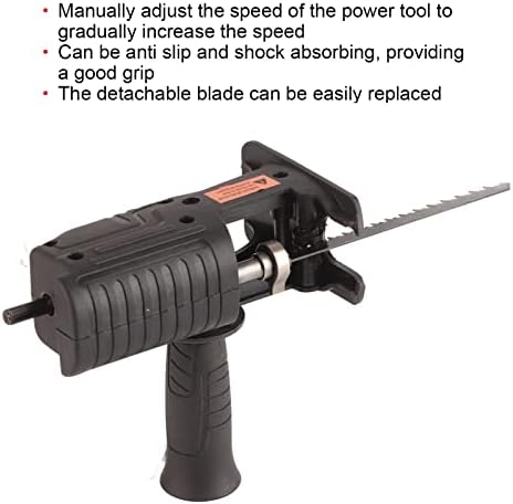 Reciprocating Saw Electric Wireless Saw Handheld Reciprocating Saw Tool-Free Blade Change Electric Drill Accessories for Woodworking, Household, Garden,Wood & Metal Cutting - Image 4
