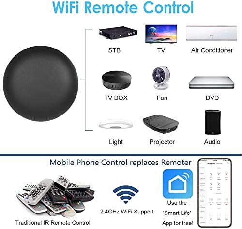Remote Control,ERYUE WiFi Smart IR Remote Controller for Smart Home Compatible with Home Universal Intelligent App Remote Controller for Infrared Controlled Home Devices - Image 6