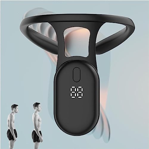 Smart Back Support, Smart Posture Reminder Corrector Device, Electronic Invisible Health Smart Back Support, Back Posture Monitoring Improving The Hunchback Posture Corrector Vibrating (Black)