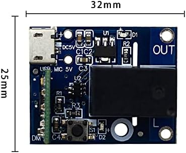 Ewelink Wifi Relay Module USB DC 5v 1 Channel Inching Self-Lock Dry Contact Remote Switch Home Automation Modules for Access Control,Computer Power On,Garage Door,Compatible with Alexa Google Home - Image 8