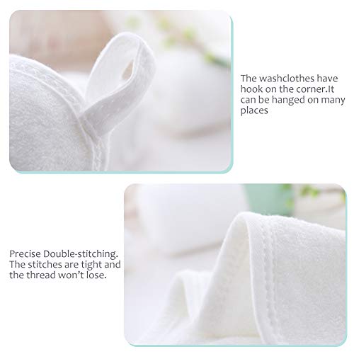 HIPHOP PANDA Bamboo Baby Washcloths - 2 Layer Soft Absorbent Newborn Bath Face Towel - Natural Baby Wipes for Delicate Skin - Baby Registry as Shower(6 Pack) - Image 6
