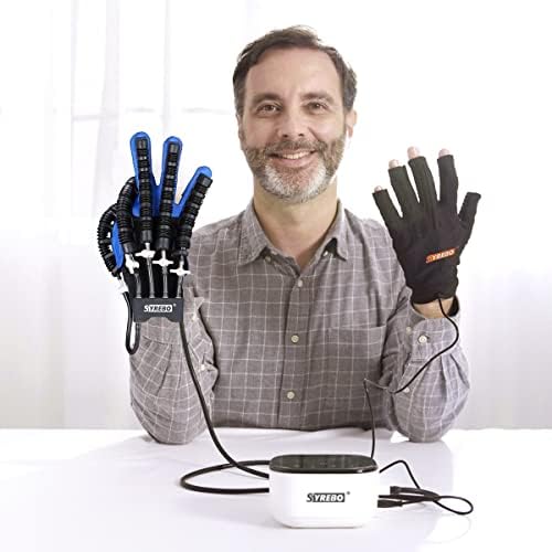 syrebo Rehabilitation Robot Gloves, C10 Model Hemiplegia Finger Rehab Trainer Robot Gloves Stroke Recovery Equipment for Home - Image 2