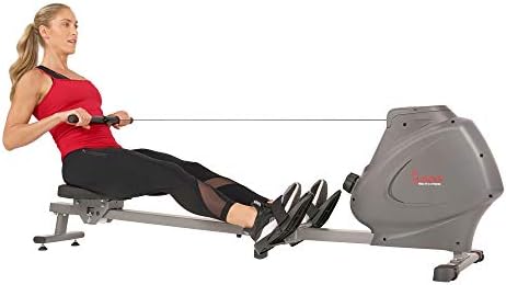 Sunny Health & Fitness Smart Compact Magnetic Rowing Machine with Optional Exclusive SunnyFit® App Enhanced Bluetooth Connectivity