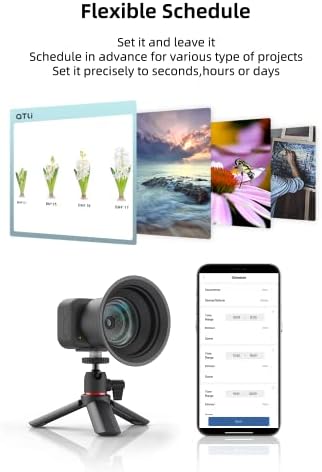 ATLI 1080P Time Lapse Camera APP Control WiFi HDR Manual Focus Timelapse Video for Plant Flower Indoor (Black) - Image 2