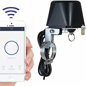 WIFI Smart Wireless Control Gas Water Valve Home Automation Controller Work with (Size : White ZigBee, Color : US Plug)