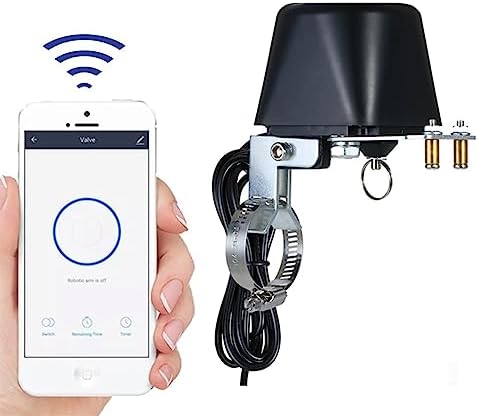 WIFI Smart Wireless Control Gas Water Valve Home Automation Controller Work with (Size : White ZigBee, Color : US Plug)