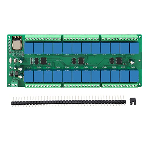 Relay Board, 24 Channel Relay Module ESP8266 10A AC 250V Load Programmable Key Easy Installation for Home (DC12V) - Image 7