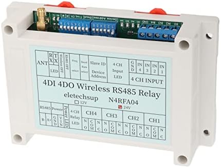 SHYEKYO 4 Channel Wireless Relay, 426-508.5MHz High Sensitivity Wireless Relay Module User Friendly with Antenna for Home Automation(#2) - Image 4