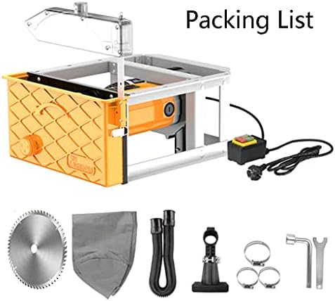 Power Tools Dust-Free Flip Saw Woodworking Gypsum Board Vacuum Cleaner Table Saw Floor Saw Cutting Machine Household Tool (Color : Yellow, Size : 35 * 30 * 30cm) - Image 6