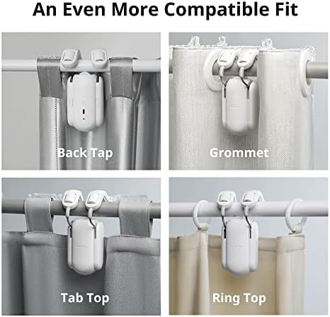 SwitchBot Curtain Smart Electric Motor with Hub 2 - WiFi Thermometer Hygrometer, IR Remote Control, Link SwitchBot to Wi-Fi (Support 2.4GHz), Compatible with HomeKit&Alexa&Google Assistant - Image 2