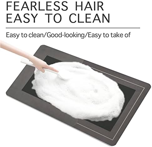 Viycuho Stone Bath Mat, Diatomaceous Earth Shower Mat,Kitchen mats, Non-Slip Super Absorbent Quick Drying Bathroom Floor Mat, Natural, Easy to Clean (24 * 16in, Dark Grey) - Image 6