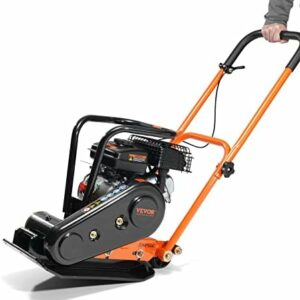 VEVOR Plate Compactor,2.8HP 78.5cc Gas Engine, 5600VPM Force Vibratory Compaction Tamper,1920LBS Compactor with 18.7 x 11.8 in Plate for Walkways,Patios,Asphalts,Paver Landscaping,EPA Compliant