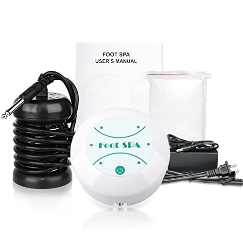 Lecaung Detox Foot Bath Machine, Portable Ion Ionic Detox Foot Bath Machine, Foot Cleanse Foot Detox Spa Machine for Home Travelling USE with 10 Liners