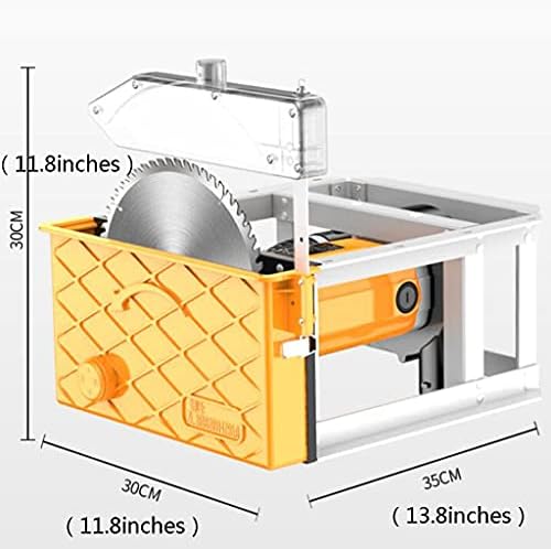 Power Tools Dust-Free Flip Saw Woodworking Gypsum Board Vacuum Cleaner Table Saw Floor Saw Cutting Machine Household Tool (Color : Yellow, Size : 35 * 30 * 30cm) - Image 7