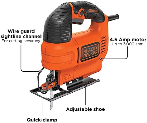BLACK+DECKER Jig Saw, 4.5 -Amp (BDEJS300C) - Image 2