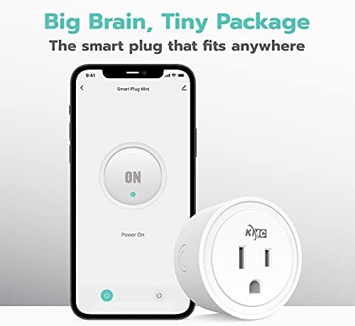 KMC Smart Plug Mini 4-Pack, Wi-Fi Outlets for Smart Home, Remote Control Lights and Devices from Anywhere, No Hub Required, ETL Certified, Works with Alexa and Google Home - Image 3