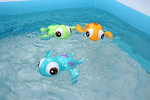 DUCKBOXX XX Bath Toys Wind up Swimming Sea Turtles for Kids 18M+ (Blue) - Image 6