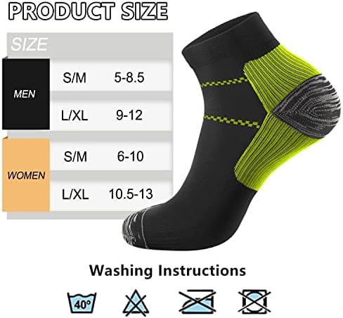 ACTINPUT Compression Socks Plantar Fasciitis for Women Men - 8-15 mmHg Best for Athletic,Support,Flight Travel,Nurses,Hiking - Image 5