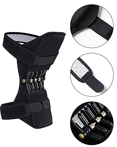 Knee Booster Brace with Rebound Springs, Power Lift Patella Support Wrap, Joint Stabilizer Pad, Knee Protection Booster for Weak Legs, Pain Relief, OA Knee - Image 2