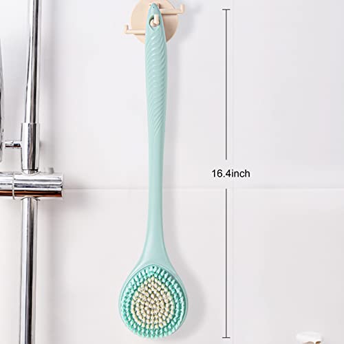 BEDELITE Back Bath Brush Long Handle for Shower - Soft Shower Brush for Men & Women,Back Brush Scrubber(16.4" Long), Skin Exfoliator for Bath Scrubber Body Brush(Blue) - Image 7