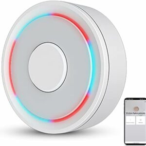 Tuya ZigBee 3.0 Hub: WiFi Smart Home hub, Zigbee Hub Gateway, Smart Life App & Voice Control, Smart Home Bridge Wireless Remote Controller Compatible with Alexa Google Assistant (Wireless)
